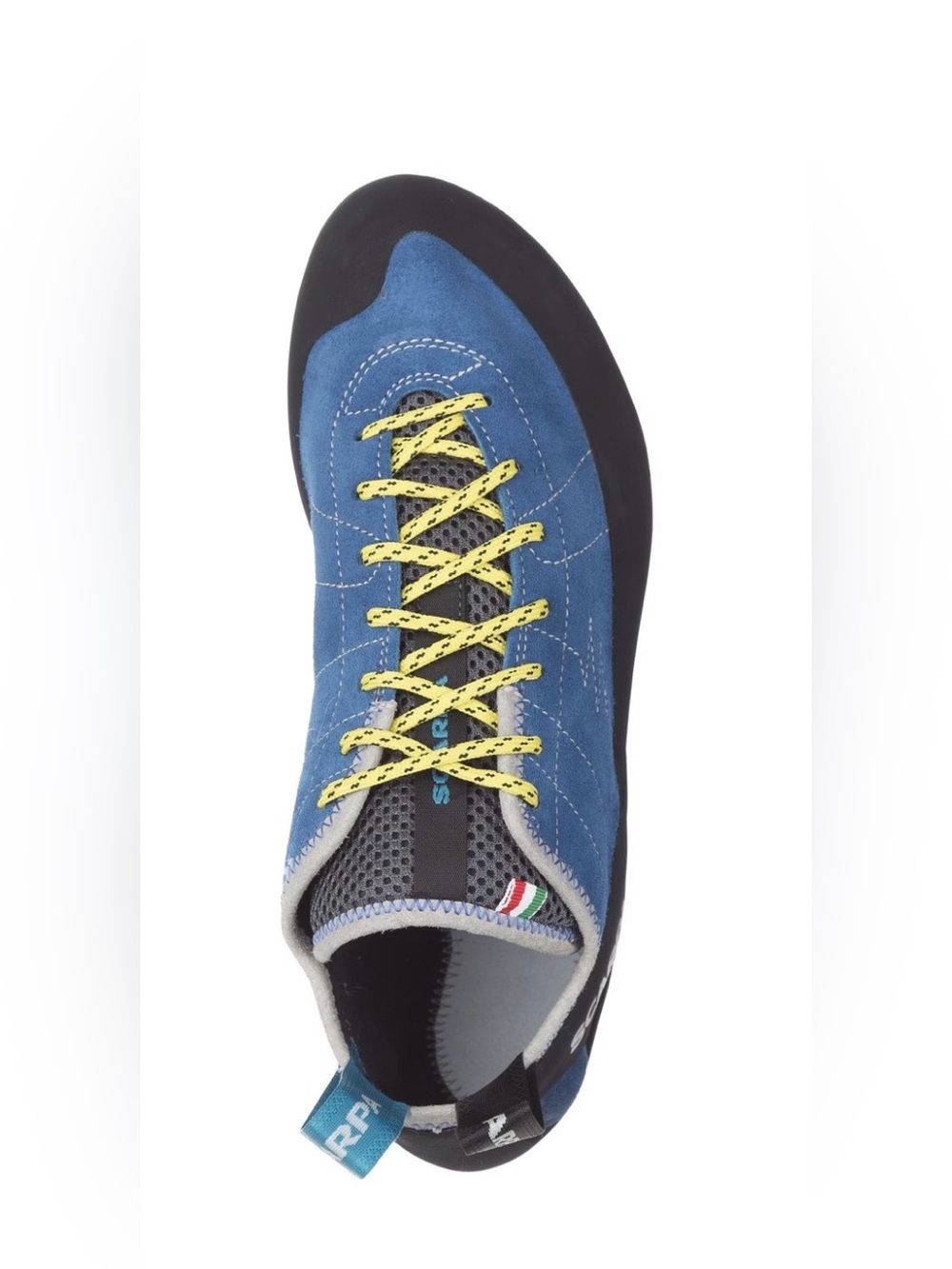 Scarpa Helix Climbing Shoe Hyper Blue and Yellow Men's EU 45/US 11.5